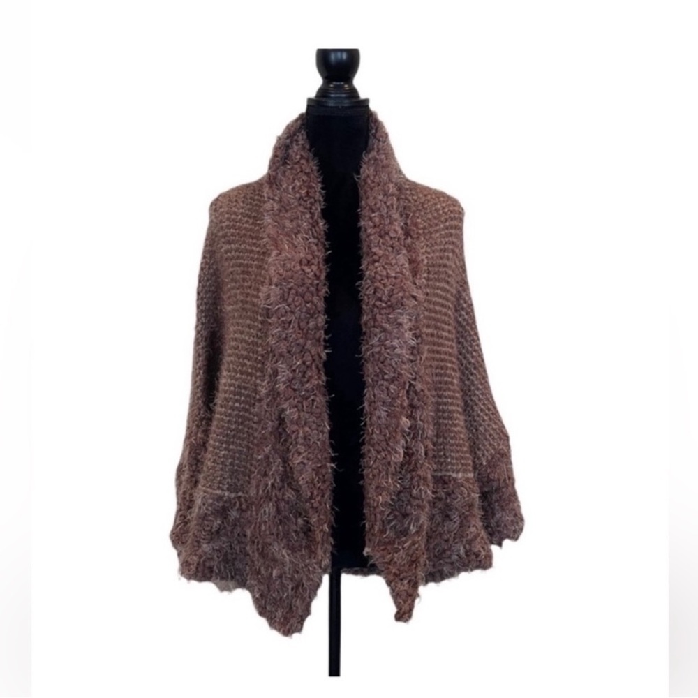 Simply Noelle NWT one size fits most burgundy convertible knit sweater cardigan